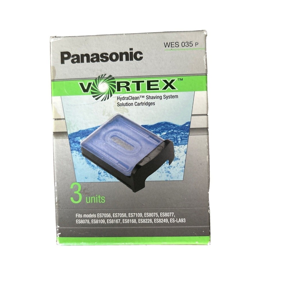 Panasonic Vortex HydraClean Shaving System 3 PACK Cartridges WES 035 P NEW